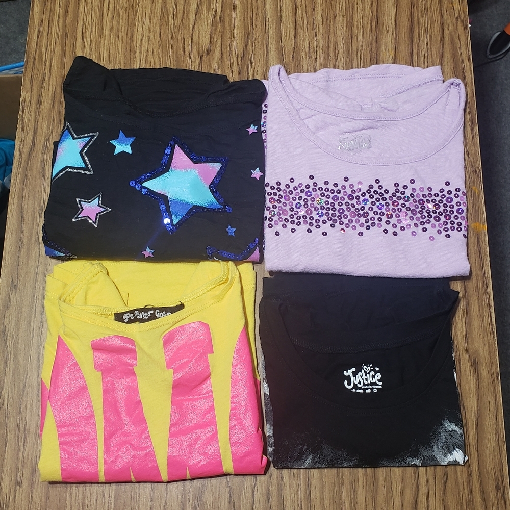 (1035) Girls: 7/8 & 8 4pc Crop Top Bundle- H5